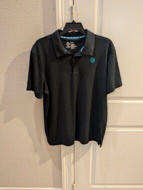 AT&T Employee Polo Shirt Mens 2XL XXL Blue Short Sleeve Uniform Work Wear